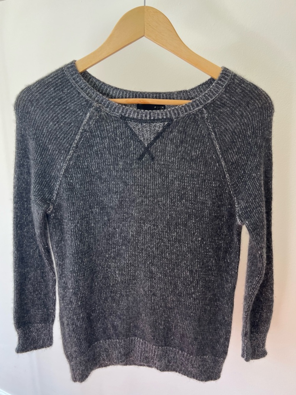 Aqua Cashmere Gray Sweater